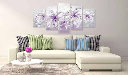 Artgeist Purple Graces Canvas Leinwandbilder 5-teilig Interieur | Yourdecoration.at
