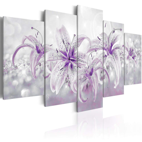 Artgeist Purple Graces Canvas Leinwandbilder 5-teilig | Yourdecoration.at