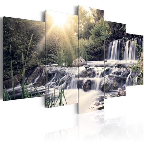 Artgeist Waterfall of Dreams Canvas Leinwandbilder 5-teilig | Yourdecoration.at