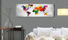 Artgeist World Map Coloured Revolution Canvas Leinwandbilder Interieur | Yourdecoration.at