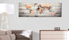 Artgeist World Maps Wooden Travels Canvas Leinwandbilder Interieur | Yourdecoration.at
