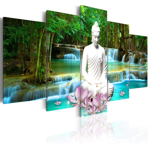 Artgeist Zen Waterfall Canvas Leinwandbilder 5-teilig | Yourdecoration.at