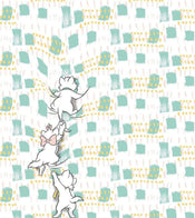 Komar Kitty Climbers Vlies Fototapete 250x280cm 5 bahnen | Yourdecoration.de