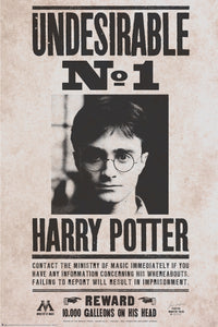 Gbeye Harry Potter Undesirable Nr 1 Poster 61X91 5cm | Yourdecoration.de