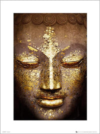 GBeye Buddha Gold Kunstdruck | Yourdecoration.de