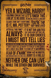 GBeye Harry Potter Quotes Poster 61x91,5cm | Yourdecoration.de
