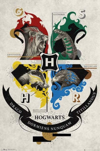 GBeye Harry Potter Animal Crest Poster 61x91,5cm | Yourdecoration.de