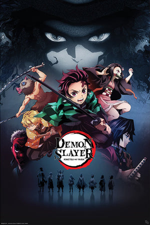 gbeye gbydco100 demon slayer group poster 61x91 5cm | Yourdecoration.at
