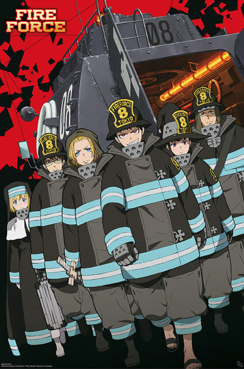 Gbeye GBYDCO109 Fire Force Key Art S1 Company 8 Poster 61x 91-5cm | Yourdecoration.at