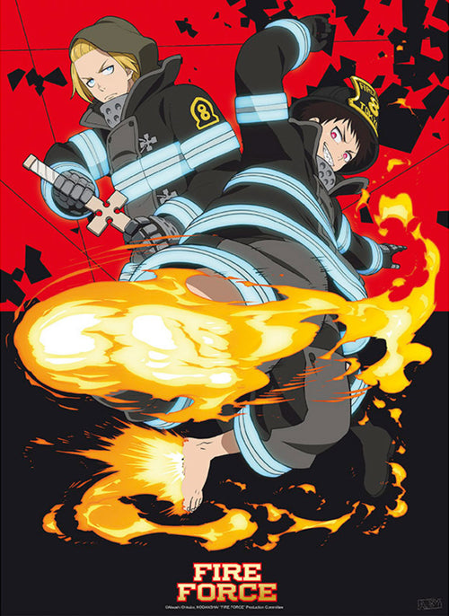 Gbeye GBYDCO149 Fire Force Shinra And Arthur Poster 38x52cm | Yourdecoration.at