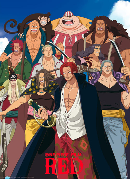 Gbeye GBYDCO197 One Piece Red Hair Pirates Poster 38x52cm | Yourdecoration.at