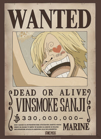 Gbeye Gbydco227 One Piece Wanted Sanji Poster 38x52cm | Yourdecoration.at