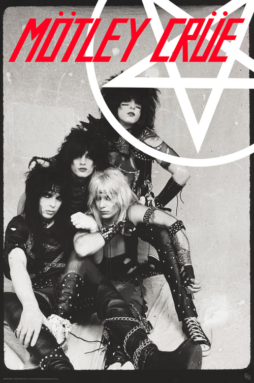 gbeye gbydco294 motley crue pentangle poster 61x91 5cm | Yourdecoration.at