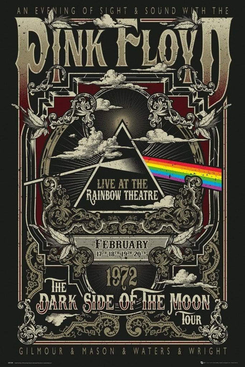 GBeye Pink Floyd Rainbow Theatre Poster 61x91,5cm | Yourdecoration.de