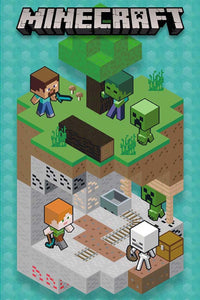 GBeye Minecraft Into The MinePoster 61x91,5cm | Yourdecoration.at