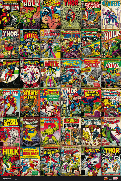 Grupo Erik GPE4785 Marvel Comics Classic Covers Poster 61X91,5cm | Yourdecoration.at