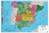 Grupo Erik GPE5030 Map Spain Physical Political Poster 91,5X61cm | Yourdecoration.at
