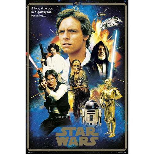 Grupo Erik GPE5163 Star Wars Classic 40 Anniversary Heroes Poster 61X91,5cm | Yourdecoration.at