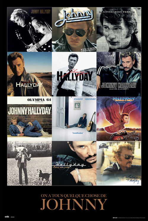 Grupo Erik GPE5234 Johnny Hallyday Covers Poster 61X91,5cm | Yourdecoration.at