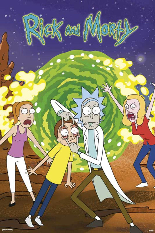 Grupo Erik GPE5237 Rick And Morty Portal Poster 61X91,5cm | Yourdecoration.at