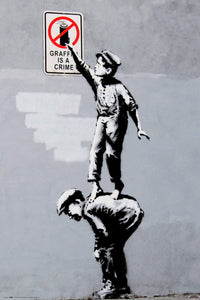 Grupo Erik GPE5302 Brandalised Grafitti Is A Crime Poster 61X91,5cm | Yourdecoration.at