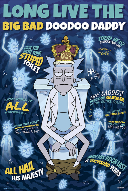 Grupo Erik GPE5448 Rick And Morty Doodoo Daddy Poster 61X91,5cm | Yourdecoration.at