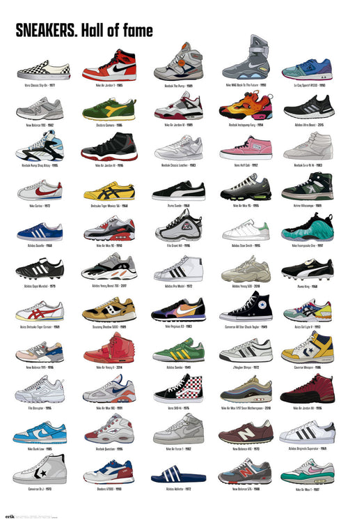 Grupo Erik GPE5534 Sneakers Hall Of Fame Poster 61X91,5cm | Yourdecoration.at