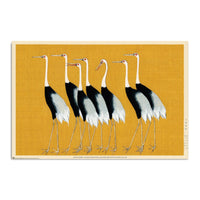 Grupo Erik Gpe5631 Poster Flock Of Beautiful Japanese Red Crown Crane By O Korin | Yourdecoration.at