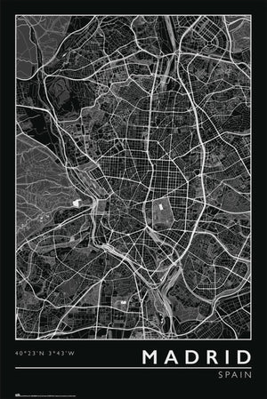 Grupo Erik Gpe5635 Madrid City Map Poster 61x91 5cm | Yourdecoration.at