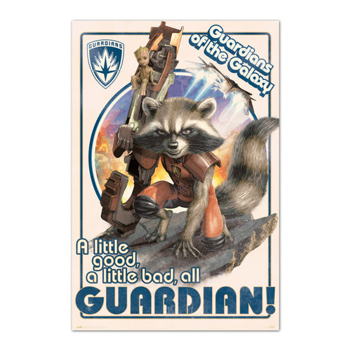 Grupo Erik Gpe5649 Marvel Guardians Of The Galaxy Rocket Baby Groot Poster 61X91 5cm | Yourdecoration.at