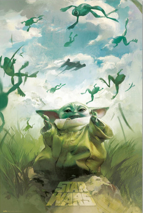 grupo erik gpe5699 star wars grogu training poster 61x91-5 cm | Yourdecoration.at