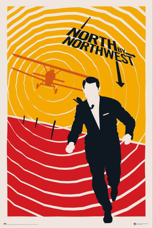 grupo erik gpe5746 north by northwest 100th anniversary wb poster 61x91 5cm | Yourdecoration.at