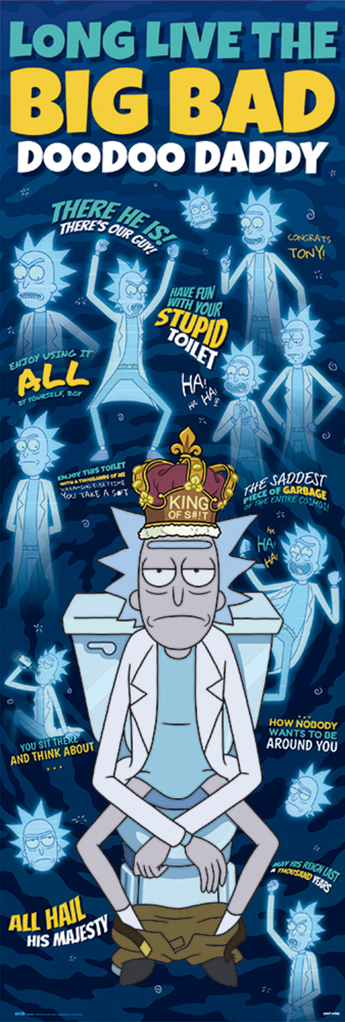 Grupo Erik PPGE8081 Rick And Morty Doodoo Daddy Poster 53X158cm | Yourdecoration.at