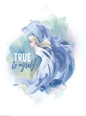 Grupo Erik Disney Frozen Ii Elsa And Horse True To Myself Kunstdruck 30X40cm | Yourdecoration.at