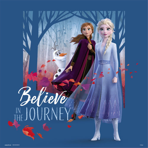 Grupo Erik Frozen Believe In The Journey Kunstdruck 30X30cm | Yourdecoration.at