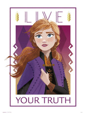 Grupo Erik Frozen Live Your Truth Kunstdruck 30X40cm | Yourdecoration.at