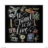 Grupo Erik Lily And Val To Trave Is To Live Kunstdruck 30X30cm | Yourdecoration.at