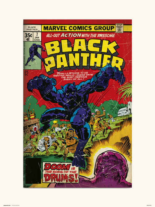 Grupo Erik Marvel Black Panther 7 Kunstdruck 30X40cm | Yourdecoration.at