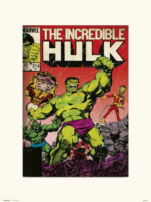 Grupo Erik Marvel Hulk 314 Kunstdruck 30X40cm | Yourdecoration.at