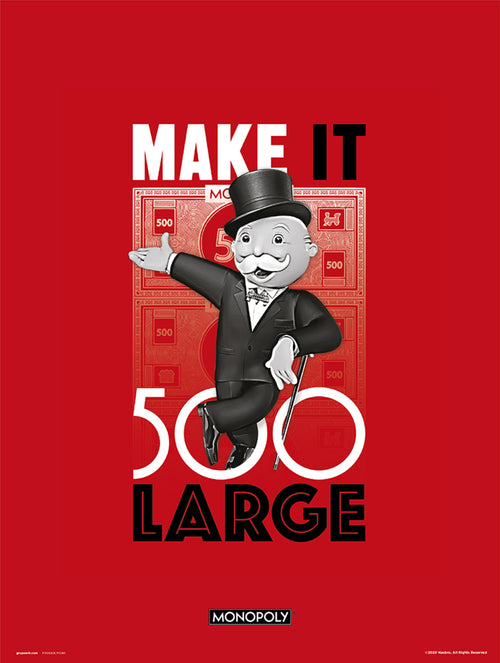 Grupo Erik Monopoly Make It 500 Large Kunstdruck 30X40cm | Yourdecoration.at