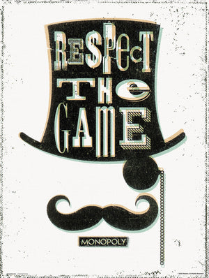Grupo Erik Monopoly Respect The Game Kunstdruck 30X40cm | Yourdecoration.at