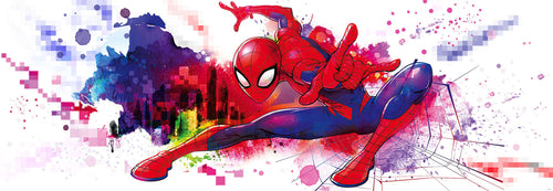 Komar Vlies Fototapete 4 4123 Spider Man Graffiti Art | Yourdecoration.at