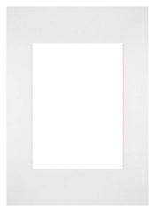 Passe Partout 20x28cm Karton Weiss Rand Gerade Vorne | Yourdecoration.de