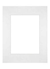 Passe Partout 28x35cm Karton Weiss Rand Gerade Vorne | Yourdecoration.de