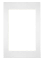 Passe Partout 40x60cm Karton Weiss Rand Gerade Vorne | Yourdecoration.de