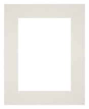 Passepartout 20x25cm Karton Hellgrau Rand Gerade Vorne | Yourdecoration.de