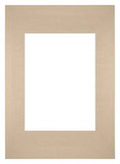 Passepartout 20x28cm Karton Beige Rand Gerade Vorne | Yourdecoration.de