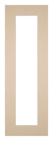 Passepartout 20x60cm Karton Beige Rand 5cm Gerade Vorne | Yourdecoration.de
