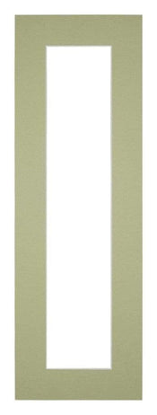Passepartout 20x60cm Karton Mintgrun Rand 5cm Gerade Vorne | Yourdecoration.de