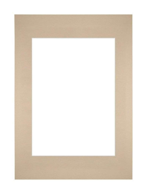 Passepartout 21x29,7cm A4/A5 Karton Beige Rand Gerade Vorne | Yourdecoration.de